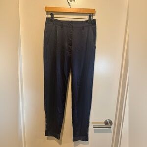 Nili Lotan Black Cropped Ankle Pants